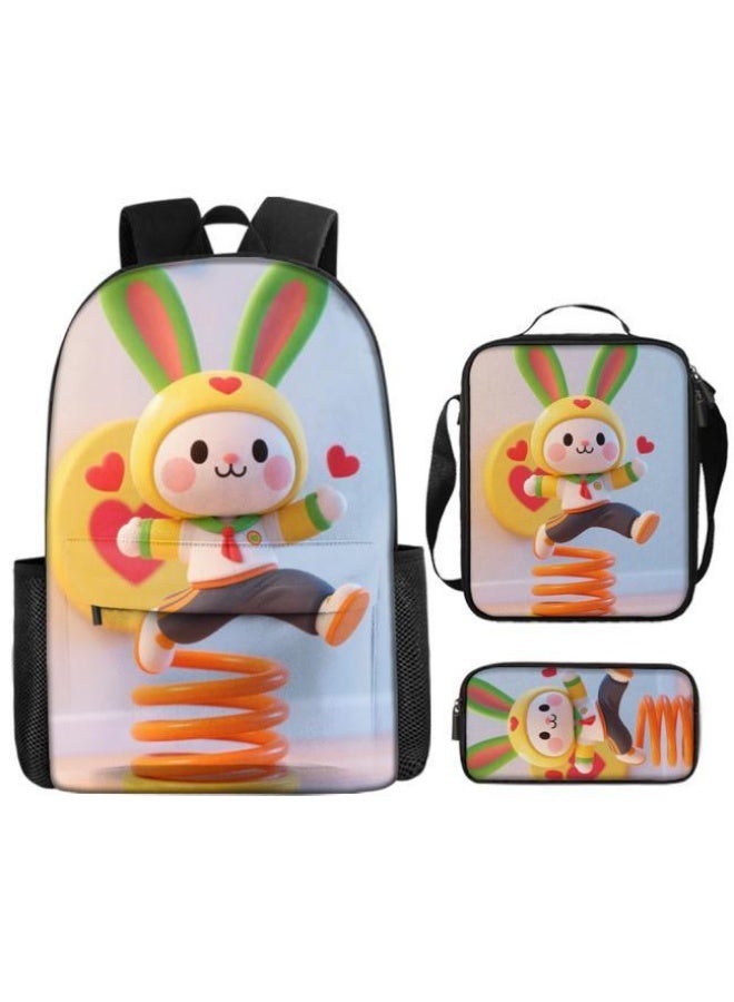 Bright Li Fire Fun cartoon print three-piece set surprise launch! Outing/Sports/Learning General | Cute Design + Super Practical Combination - 35 - Image 2