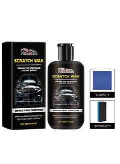 Homonth 1 Set Scratch Repair Wax for Car, Metal Surface Restoration, Low Odor, Citric Acid Formula, Home Cleaning Metal Polisher, Detailing Wax for Auto Body Scratches  - Image 1