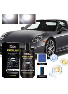 Homonth 1 Set Scratch Repair Wax for Car, Metal Surface Restoration, Low Odor, Citric Acid Formula, Home Cleaning Metal Polisher, Detailing Wax for Auto Body Scratches  - Image 2