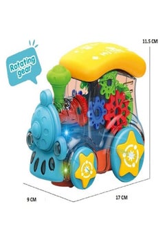 Toyland 360 Degree Rotation Concept Bump and Go Gear Light Train Toy for Kids  - Image 2