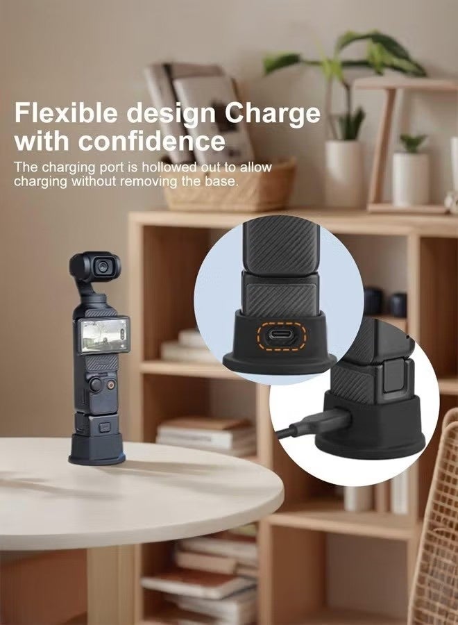 Support System for DJI Osmo Pocket 3 - Silicone Non-Slip Desktop Mount & Convertible Mini Tripod, Lightweight and Universal Accessory - Image 2