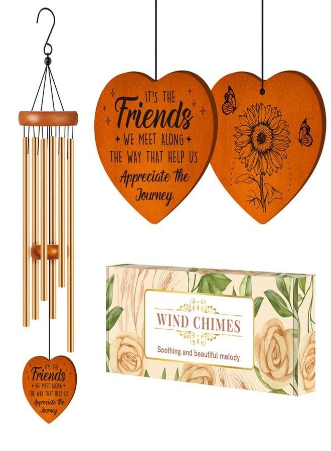 Damaigiift Best Friend Birthday Gifts for Women, Wind Chimes Gifts for Friends Women, Ideas Friendship Gifts for Women Friends, BFF, Best Friends, Soul Sister, Bestie, Birthday Gifts for Female Friends - Image 1