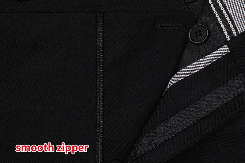 P&L Men's Premium Classic Fit Suit Separates Regular and Big & Tall Dress Pants and Jacket Black - Image 3