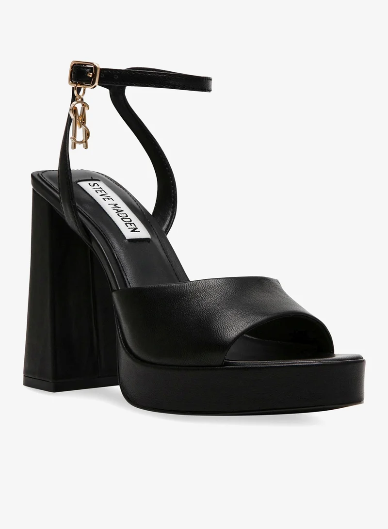 STEVE MADDEN Steve madden zinfandel black leather women's sandals