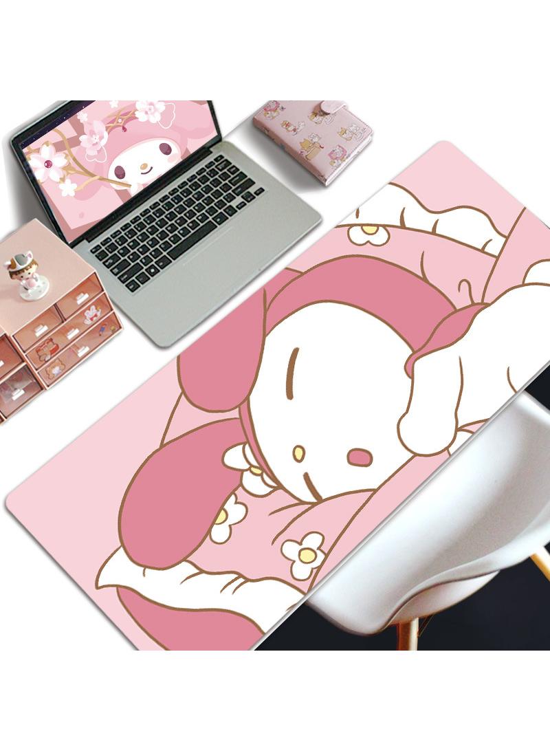لوحة ماوس ألعاب My Melody Girls Gift لوحة ماوس كبيرة ممتدة وحواف مخيطة ولوحة ماوس طويلة وقاعدة مطاطية غير قابلة للانزلاق 800X300X4mm - Image 1