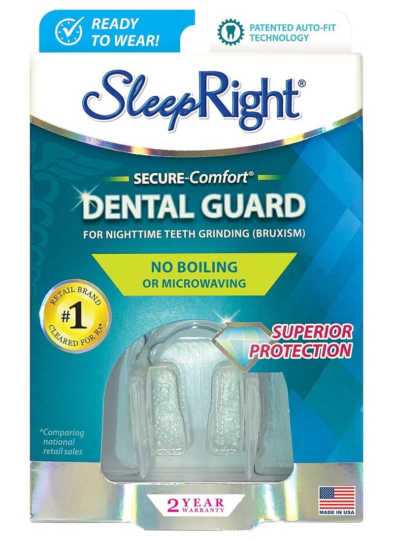 SleepRight - SleepRight Secure-Comfort Dental Guard Mouth Guard To Prevent Teeth Grinding SleepRight No Boil Dental Guard - Image 1