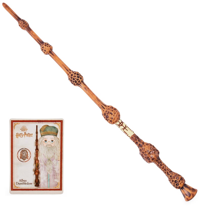 Wizarding World Harry Potter, 12-inch Spellbinding Albus Dumbledore Wand with Collectible Spell Card, Kids Toys for Ages 6 and up - Image 1