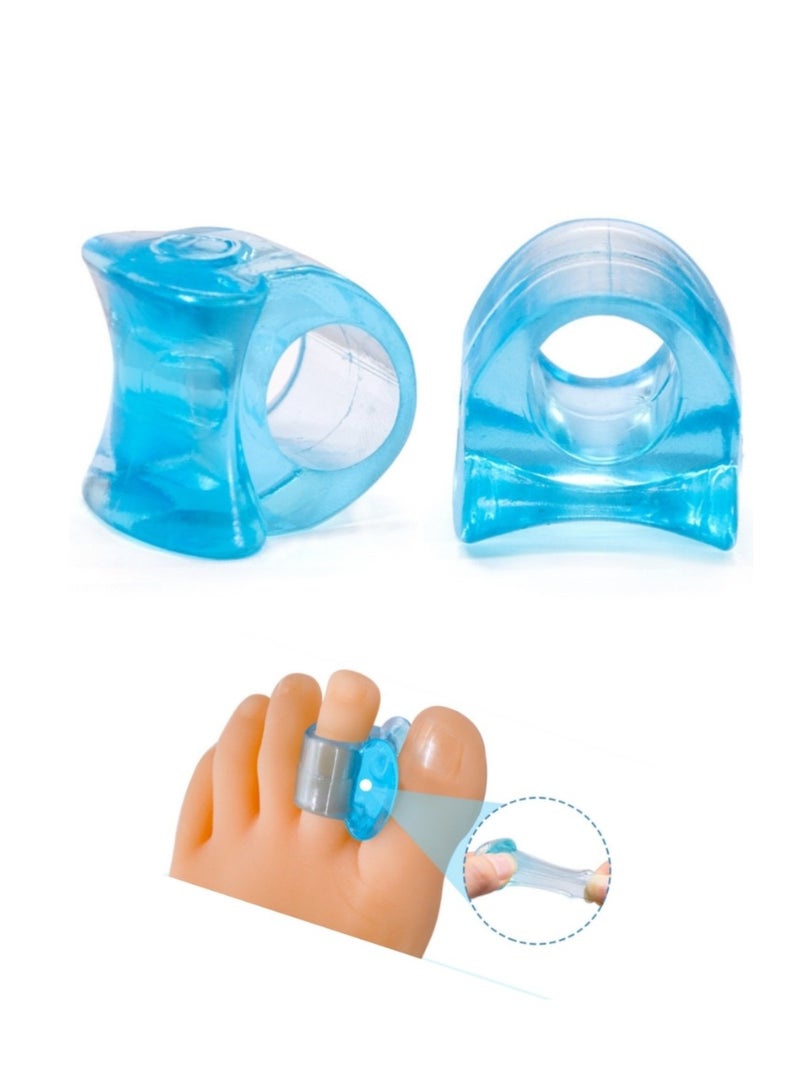 OASIS-TH 4 Pack Toe Spacer Toe Separator Correction of Crooked Toes,Bunion Braces Bunion Relief Pads for Overlaps Hallux Valgus Correction of Crooked Toes  - Image 1