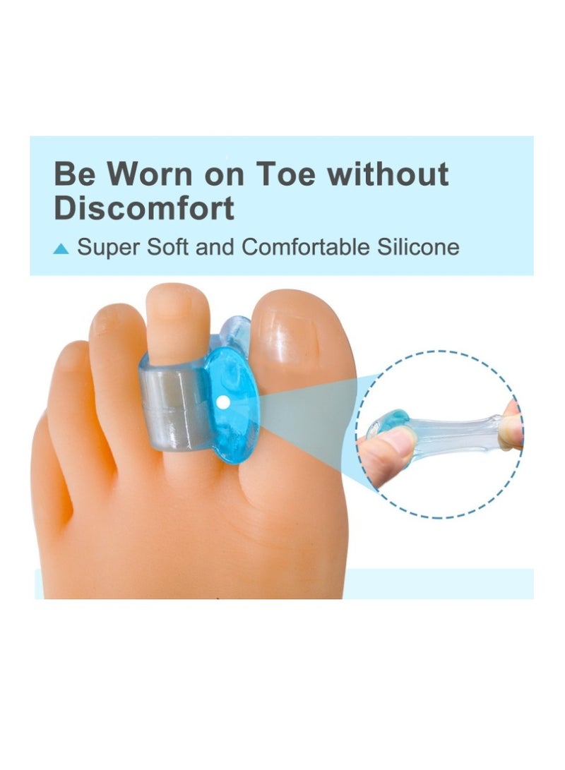 OASIS-TH 4 Pack Toe Spacer Toe Separator Correction of Crooked Toes,Bunion Braces Bunion Relief Pads for Overlaps Hallux Valgus Correction of Crooked Toes  - Image 5