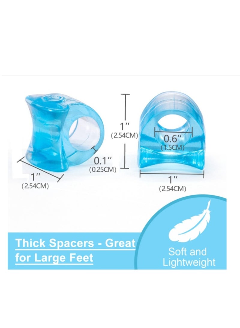 OASIS-TH 4 Pack Toe Spacer Toe Separator Correction of Crooked Toes,Bunion Braces Bunion Relief Pads for Overlaps Hallux Valgus Correction of Crooked Toes  - Image 4