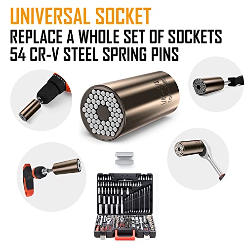 Lenski Stocking Stuffers for Men Adults, Super Universal Socket Christmas Gifts for Men, Mens Gifts for Dad Him Grandpa, White Elephant Gifts for Adults, Birthday Dad Gift - Image 3