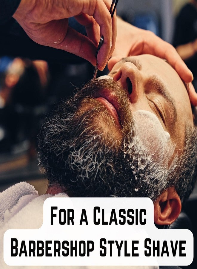 G.B.S Men's Wooden Handle Shaving Straight Razor, Single Edge Stainless-steel Blade Folding Handle, Hard Wood Grain, Leather Protective Razor Case (Pack of 2) - Image 5