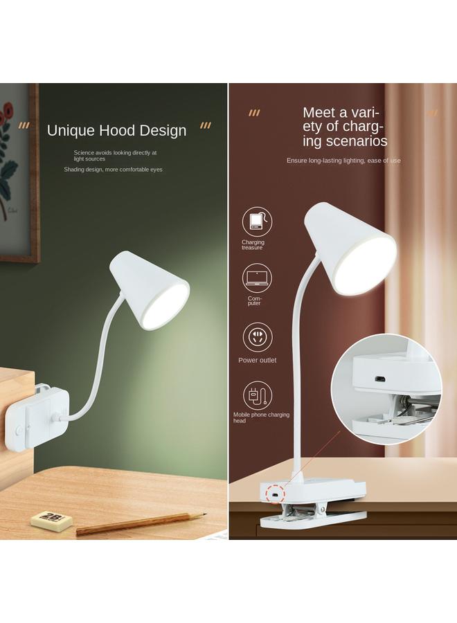 Bluejw New Led Eye Protection Learning Folding Clip Usb Plug-in Dry Battery Bedroom Student Dormitory Bedside Reading Lamp - Image 5