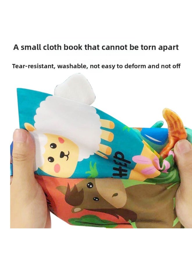 Children's Tail Cloth Book Tear Not Ripping Paper Baby Enlightenment Early Education 0-1 Year Old Infant Explosions-Color:66531A-3  - Image 5