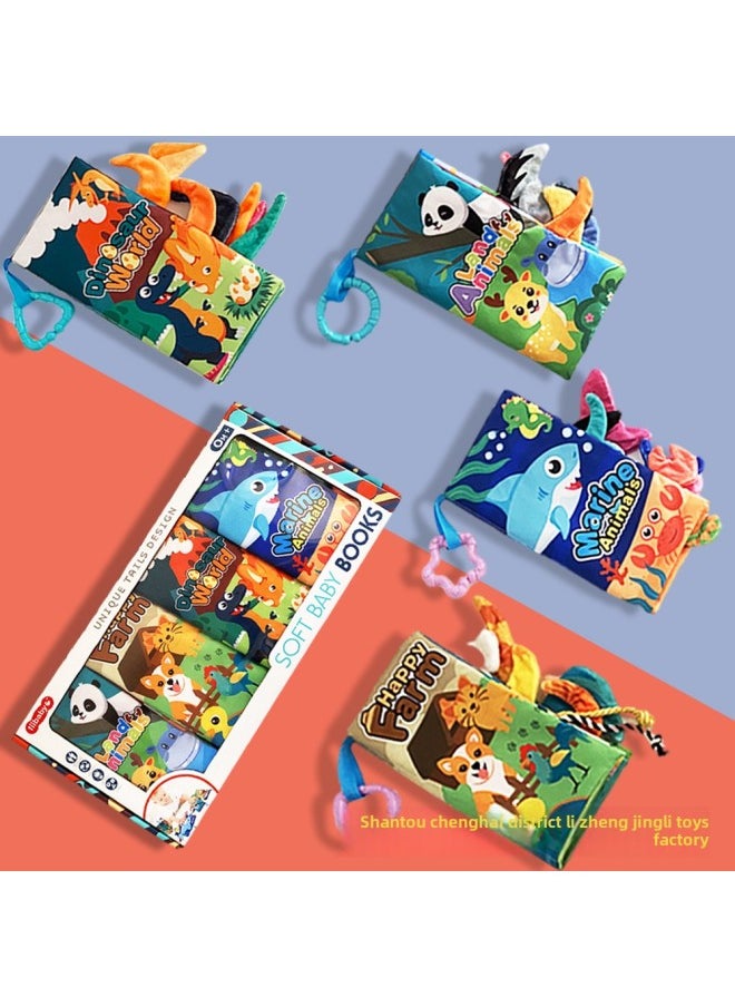 Children's Tail Cloth Book Tear Not Ripping Paper Baby Enlightenment Early Education 0-1 Year Old Infant Explosions-Color:66531A-3  - Image 2