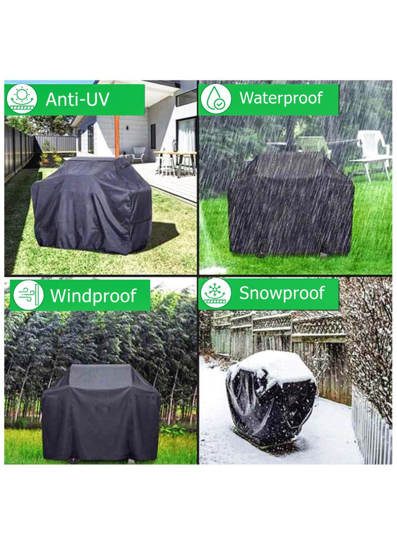 Topify TOPIFY Waterproof Grill Cover Anti Dust Charcoal Electric Barbeque Garden Outdoor BBQ Protective Case Multiple Sizes Black,190 x 71 x 117 cm  - Image 4