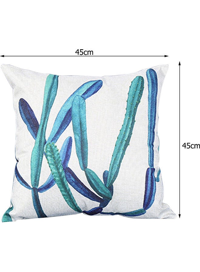 نيبمينينت غطاء وسادة بطبعة صبار أزرق/ أبيض - Image 3