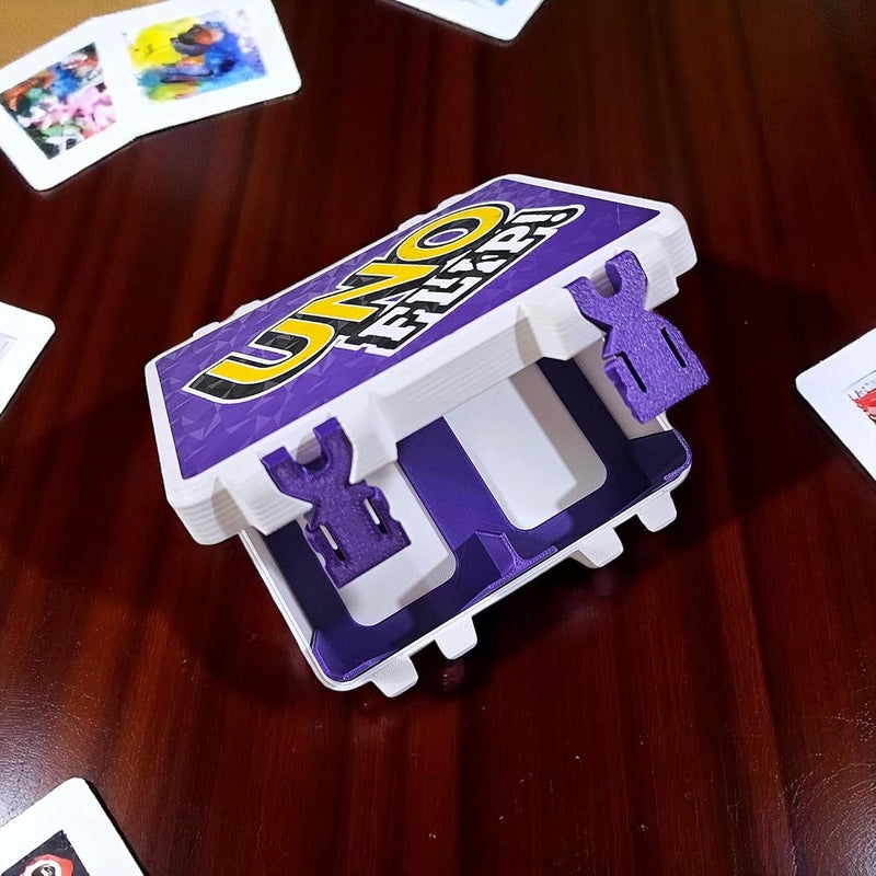 Sentosa UNO Flip Card Game Storage Box with Detachable Tray, Snap-On Locks (Double Deck Storage Box Only) - Image 2