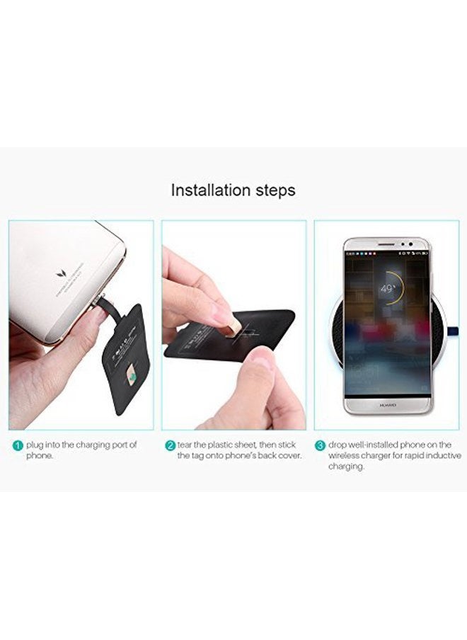 Nillkin - [Short Version] Type C Wireless Charging Receiver, Nillkin Magic Tag USB C Qi Wireless Charger Receiver Chip for Google Pixe 6a/5a/2/3a/Nexus 6P A53 A52 and Other USB-C Phones - Image 1