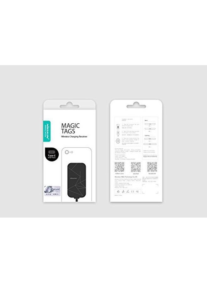Nillkin - [Short Version] Type C Wireless Charging Receiver, Nillkin Magic Tag USB C Qi Wireless Charger Receiver Chip for Google Pixe 6a/5a/2/3a/Nexus 6P A53 A52 and Other USB-C Phones - Image 1