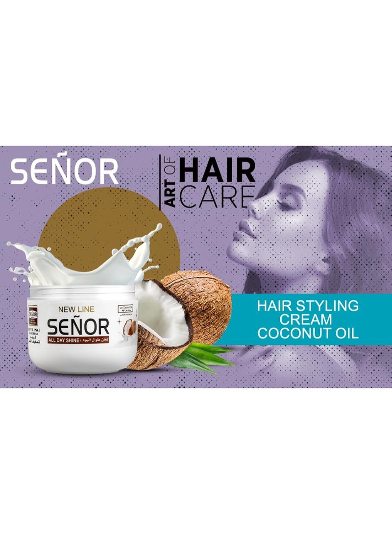 SENORS Hair Styling Cream With Coconut Oil 200 ml - Image 2