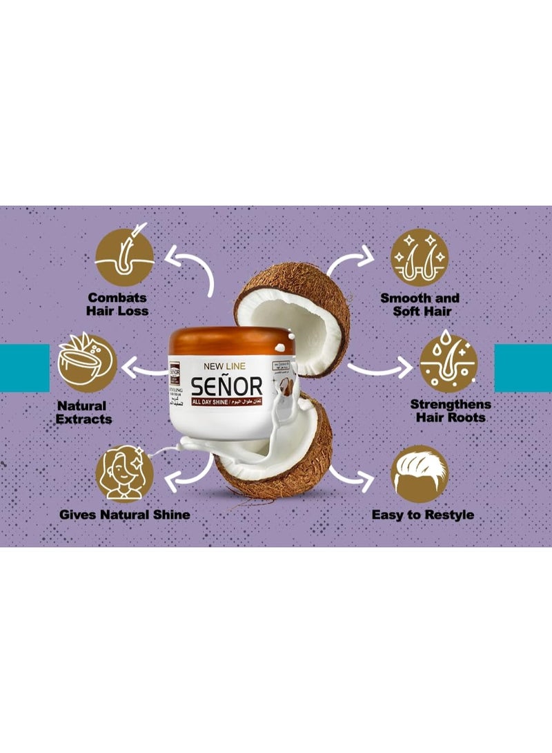 SENORS Hair Styling Cream With Coconut Oil 200 ml - Image 5