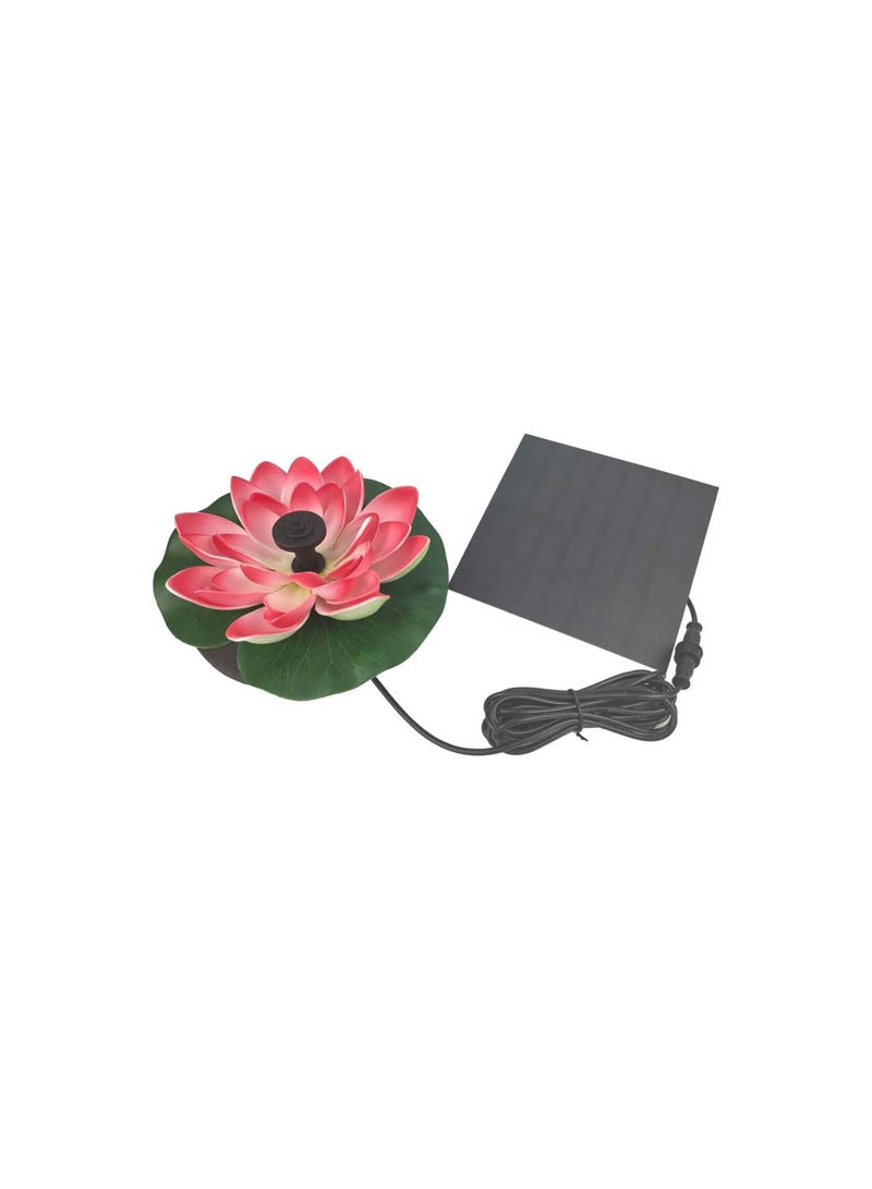 GGOOT 2.5 W Lotus Flower Solar Fountain Pump, Solar Powered Lotus Flower Leaves Pond Pump Water Feature Circle Fountain For Bird Bath, Outdoor, Water Cycling, Pond, Pool  - Image 3