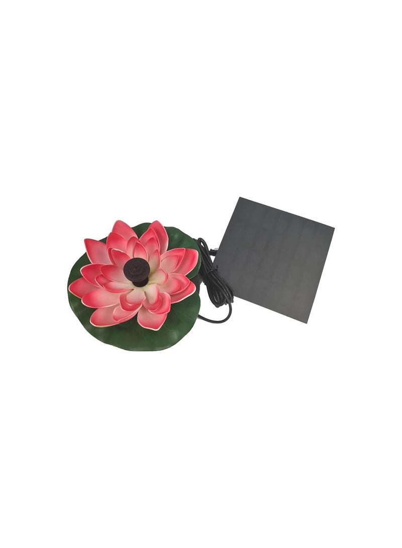 GGOOT 2.5 W Lotus Flower Solar Fountain Pump, Solar Powered Lotus Flower Leaves Pond Pump Water Feature Circle Fountain For Bird Bath, Outdoor, Water Cycling, Pond, Pool  - Image 4