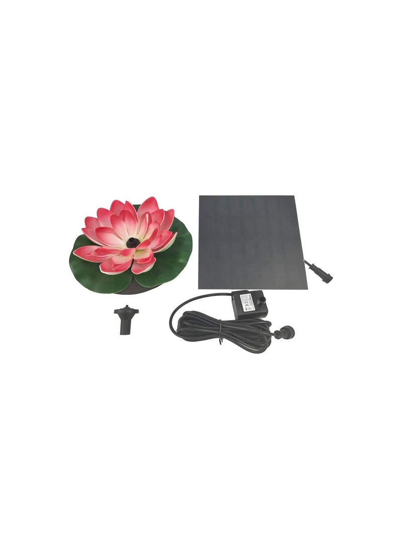 GGOOT 2.5 W Lotus Flower Solar Fountain Pump, Solar Powered Lotus Flower Leaves Pond Pump Water Feature Circle Fountain For Bird Bath, Outdoor, Water Cycling, Pond, Pool  - Image 2