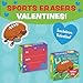 Peaceable Kingdom Valentines Box for Kids Valentines Day Box Kit for Valentines Cards for Kids Classroom Sports Eraser Valentines - Image 4