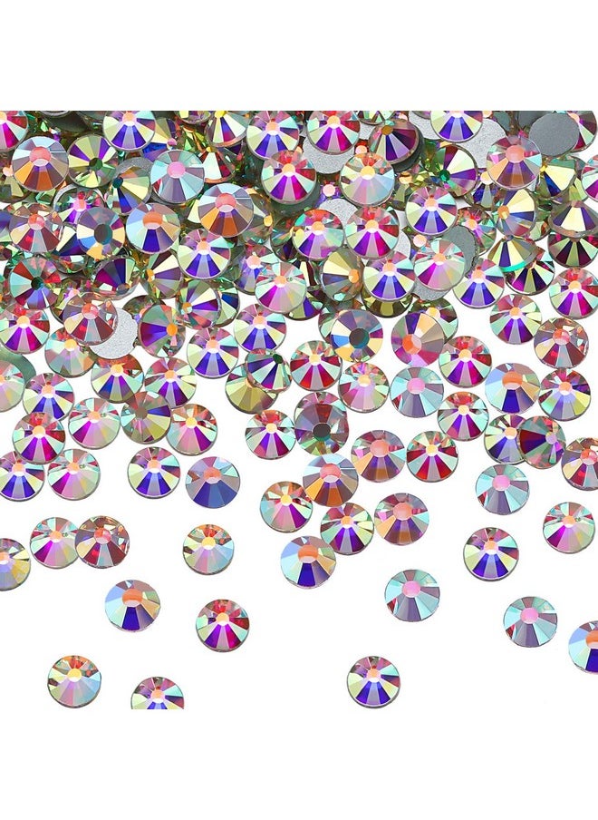 Bememo Rhinestones, 2880 Pieces Crystal Diamond Glass Round Beads, Crystal Ab Color, Flat Back, Craft Bead, Ss20, Reliable Quality, Wide Applications  - Image 1