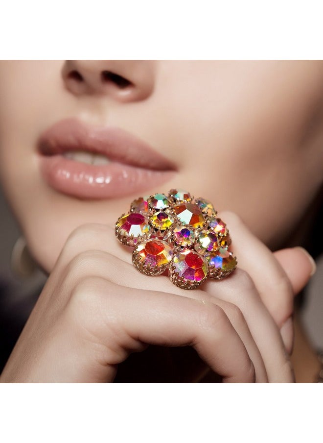 Bememo Rhinestones, 2880 Pieces Crystal Diamond Glass Round Beads, Crystal Ab Color, Flat Back, Craft Bead, Ss20, Reliable Quality, Wide Applications  - Image 4