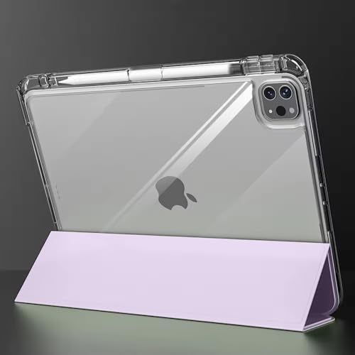 ProElite Sliding Detachable Smart Flip Case Cover for Apple iPad Air 11 M4/M3/M2 2026/2025/2024, iPad Air 5th/4th Gen 10.9 inch with Pencil Holder, Lavender - Image 4