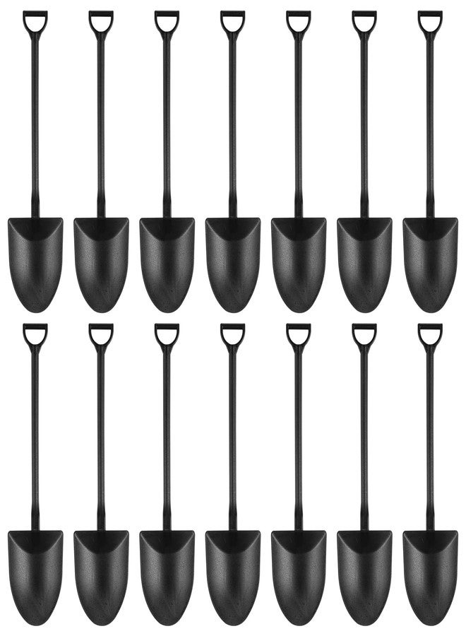 DIYASY 100 Pcs Mini Shovel Spoons, Plastic Shovel Spoon for Desserts Halloween Disposable Tiny Shovel Birthday Party Favors Construction Baking Supplies for Ice Cream Pudding Yogurt - Image 1