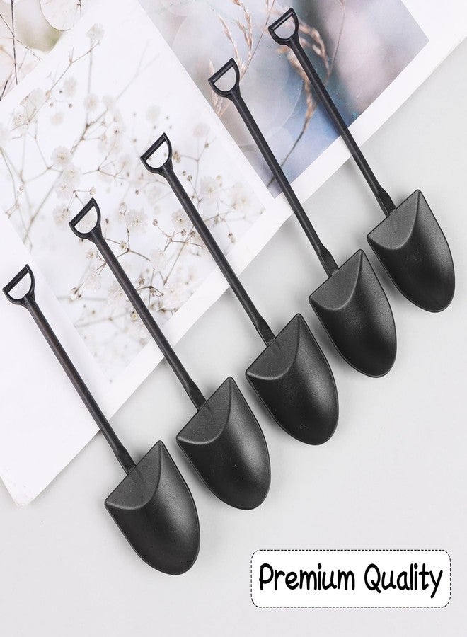 DIYASY 100 Pcs Mini Shovel Spoons, Plastic Shovel Spoon for Desserts Halloween Disposable Tiny Shovel Birthday Party Favors Construction Baking Supplies for Ice Cream Pudding Yogurt - Image 5