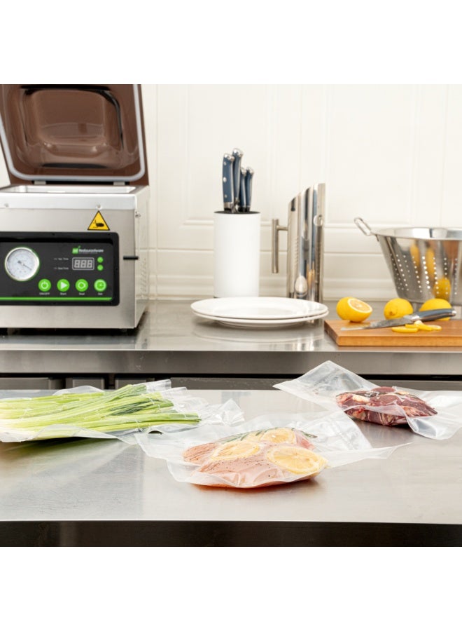 Restaurantware Fresh Hero 10 x 8 Inch Sous Vide Pouches, 1000 Cooking Pouches - 3 mil Thick, Microwavable, Clear Plastic Chamber Vacuum Pouches, Freezable, For Storing Food  - Image 4
