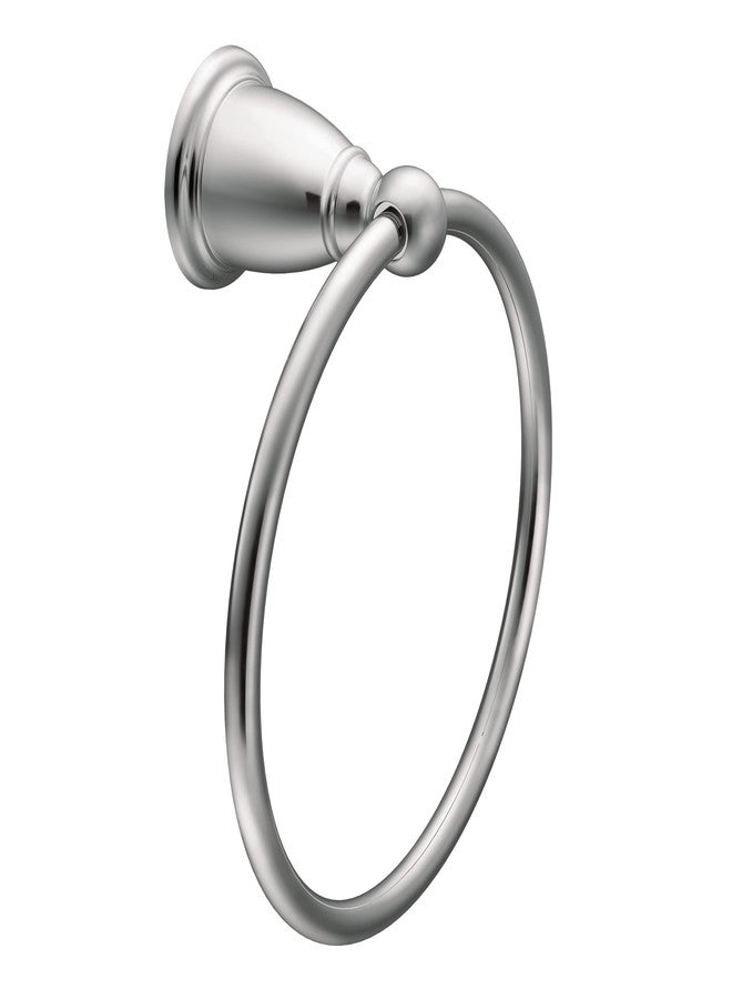 Moen YB2286CH Brantford Collection Traditional Single Post Bathroom Hand Towel Ring, Chrome - Image 1