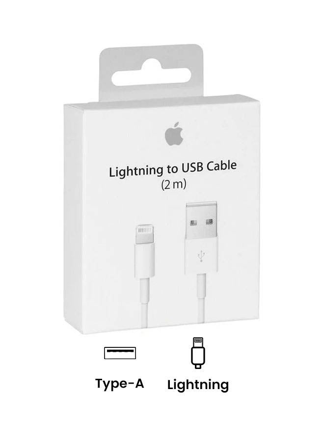 ابل  كابل Lightning إلى USB بطول ( 2 متر) أبيض - Image 2