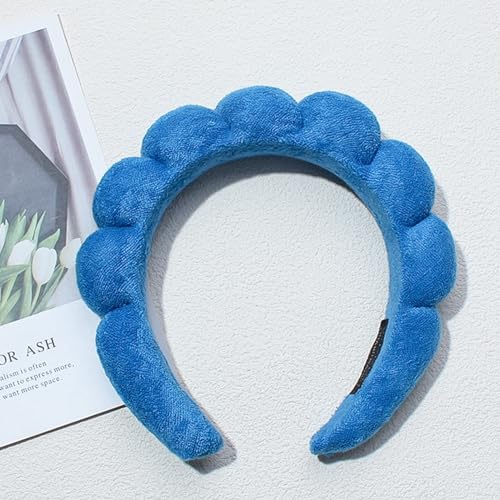 TYSSELY Spa Headbands for Washing Face Makeup Skin Care Headband Women Bubble Facial Beauty Headbands Puffy Shower Towel Band Hair Headband - Image 3