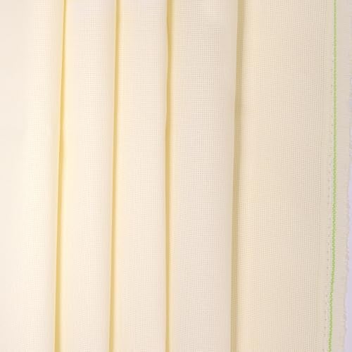 Caydo 59 x 39 Inch Beige Aida Cloth, 18 Count Classic Reserve Aida Cloth Large Size Cross Stitch Fabric for Needlework - Image 1
