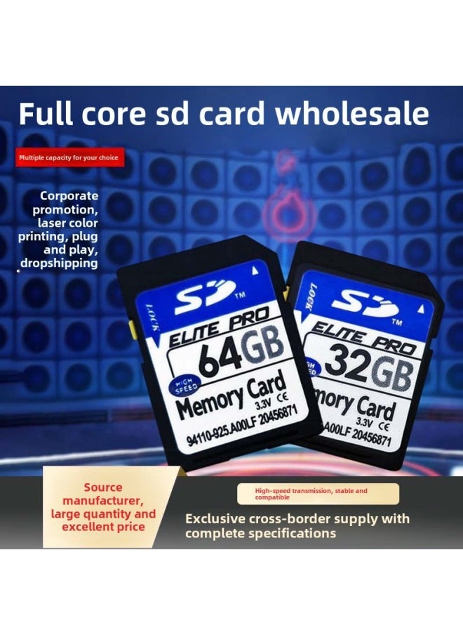 SD Card 64g Memory Card U10 High Speed Digital Camera Special SD Card 32g Sports Camera Special SD Card-Color:Black-Capacity:4GB  - Image 2