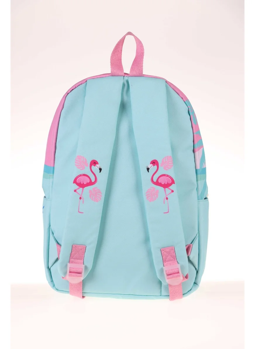KAUKKO Layer School Bag Happy Flamingo (K1396)