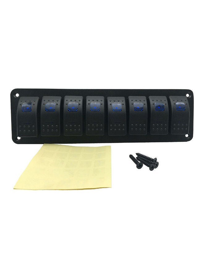 NIBEMINENT 8-Gang Waterproof RV LED Switch Panel for Car Truck Marine Boat - Image 2