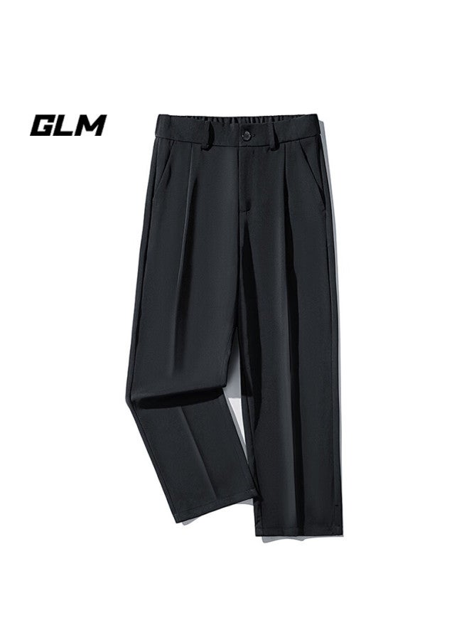 Glm Casual Pants For Men, Autumn Korean Style, Versatile Straight-leg Trousers, Draping Suit Pants, Slimming Long Pants, Men's Clothing - Image 3