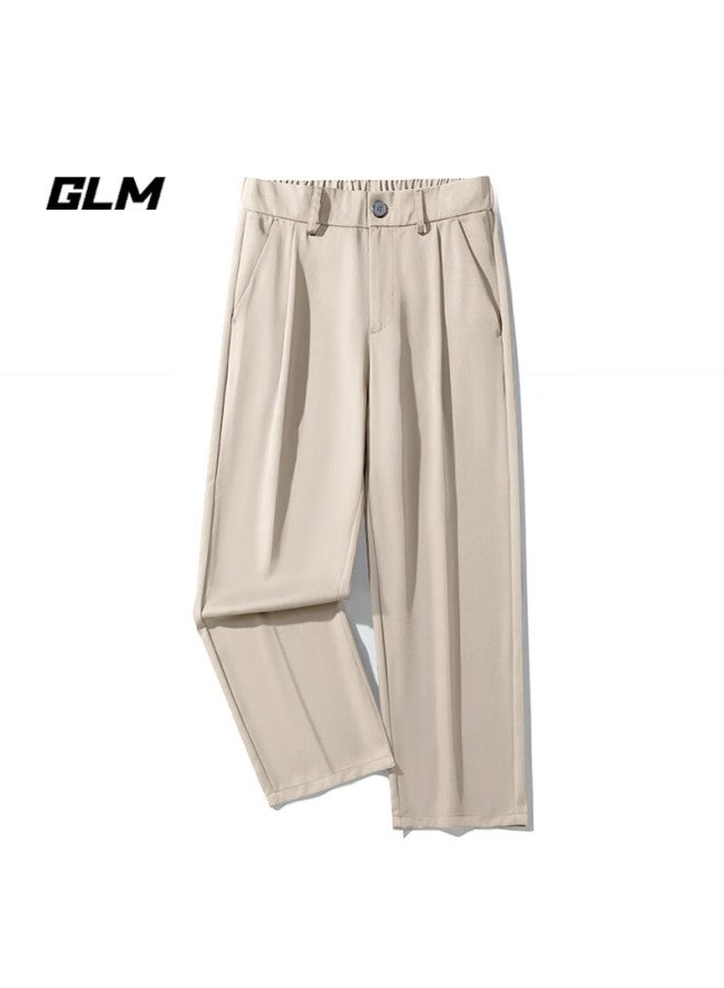 Glm Casual Pants For Men, Autumn Korean Style, Versatile Straight-leg Trousers, Draping Suit Pants, Slimming Long Pants, Men's Clothing - Image 2