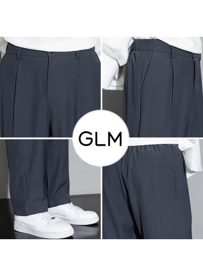Glm Casual Pants For Men, Autumn Korean Style, Versatile Straight-leg Trousers, Draping Suit Pants, Slimming Long Pants, Men's Clothing - Image 4