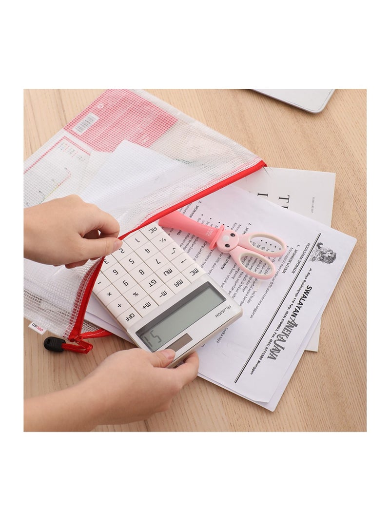 Deli 12-Piece A5 Size Zipper Bag Assorted Colours - Image 3