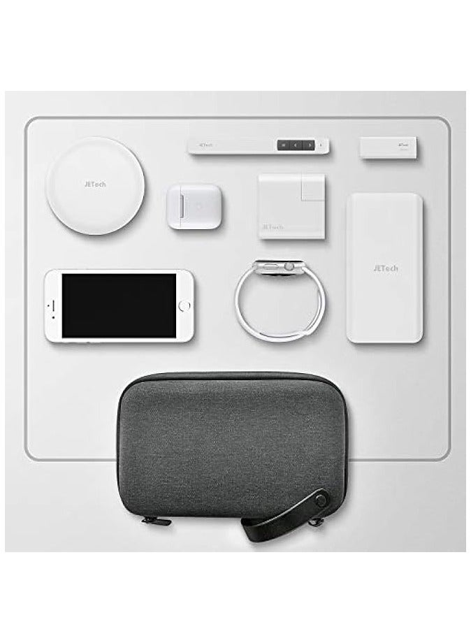 جي تيك حقيبة تنظيم ملحقات السفر من JETech، حقيبة أدوات إلكترونية محمولة لمحول طاقة MacBook، كابل، قلم ستايلس، بطاقة SD، شاحن، ماوس، بنك الطاقة، محرك فلاش USB - Image 4