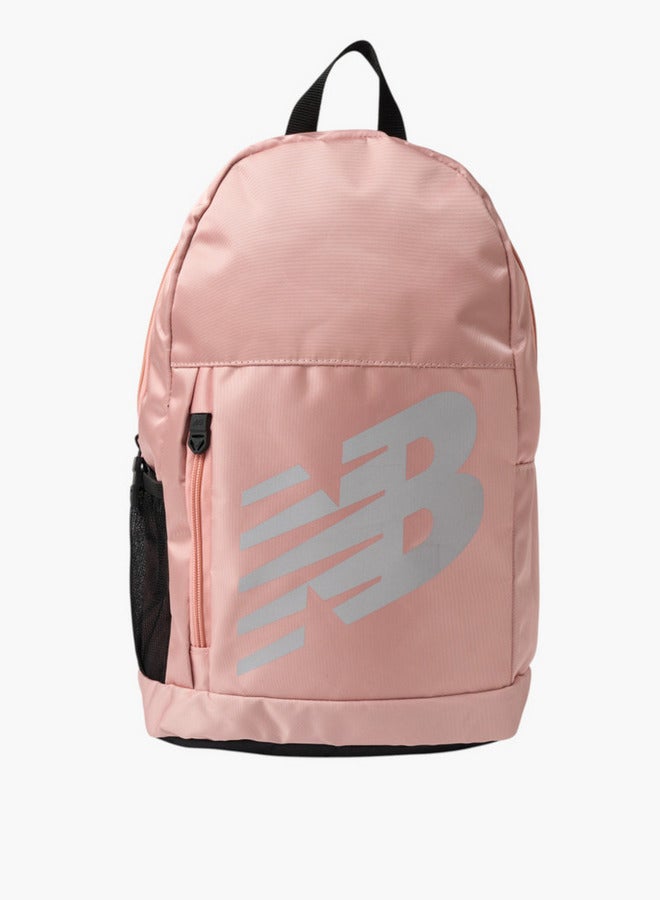 نيو بالانس حقيبة ظهر مدرسية بطبعة شعار مع أحزمة كتف قابلة للتعديل - Image 1