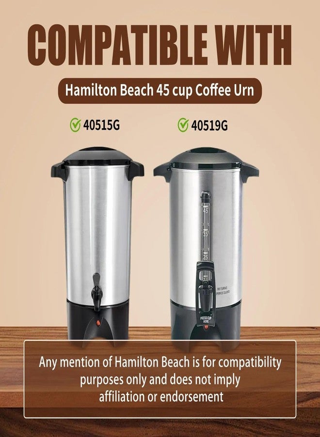 DJBNT 200PCS Coffee Paper Filter for Hamilton Beach 45 Cup Coffee Urn, Percolator Filters with Pre-punched Holes, Disposable Paper Filter Compatible with Hamilton Beach 45 Cup 40515G 40519G - Image 2